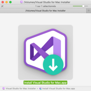 Icône de l'installeur Visual Studio version Mac